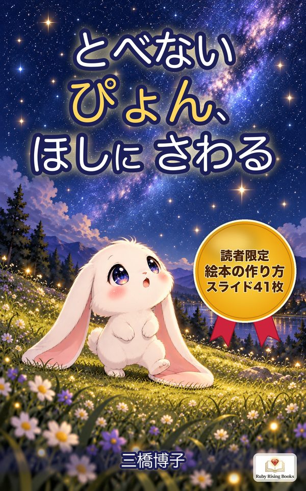絵本『とべない ぴょん、ほしに さわる』の表紙